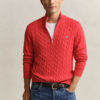 Cotton Cable Knit Half-Zip Sweater