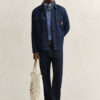 Cotton Cable Knit Half-Zip Sweater