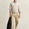 Cotton Cable Knit Half-Zip Sweater