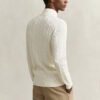 Cotton Cable Knit Half-Zip Sweater