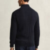 Cotton Cable Knit Half-Zip Sweater