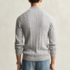 Cotton Cable Knit Half-Zip Sweater