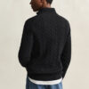 Cotton Cable Knit Half-Zip Sweater