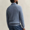 Cotton Cable Knit Half-Zip Sweater