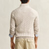Cotton Cable Knit Half-Zip Sweater