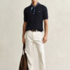 Cotton Cable Knit Short Sleeve Sweater