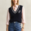 Cotton Cable Knit Vest
