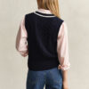 Cotton Cable Knit Vest