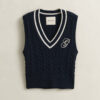 Cotton Cable Knit Vest