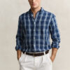 Cotton Linen Checked Shirt