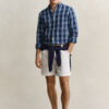 Cotton Linen Checked Shirt