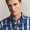 Cotton Linen Checked Shirt