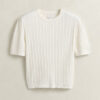Cotton Short Sleeve Sweater