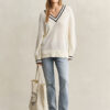 Cotton V-Neck Sweater