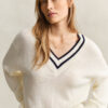 Cotton V-Neck Sweater