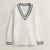 Cotton V-Neck Sweater