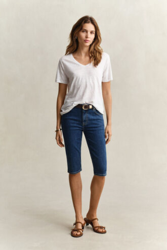 Denim Capri Pants