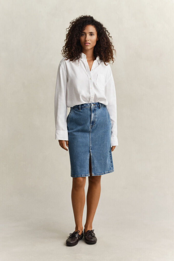 Denim Pencil Skirt