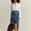 Denim Pencil Skirt