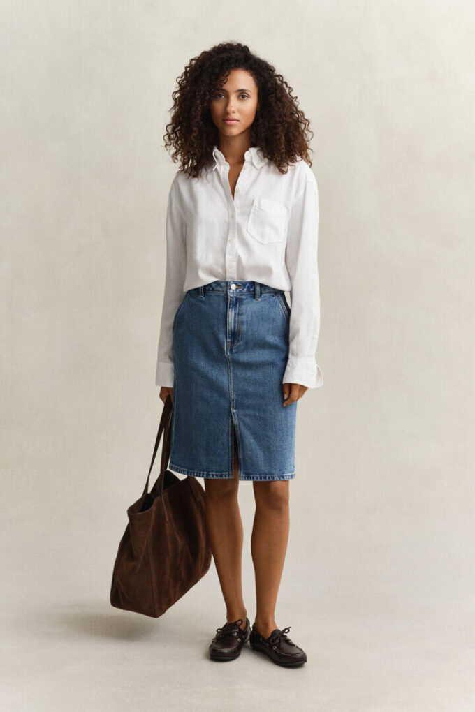 Denim Pencil Skirt
