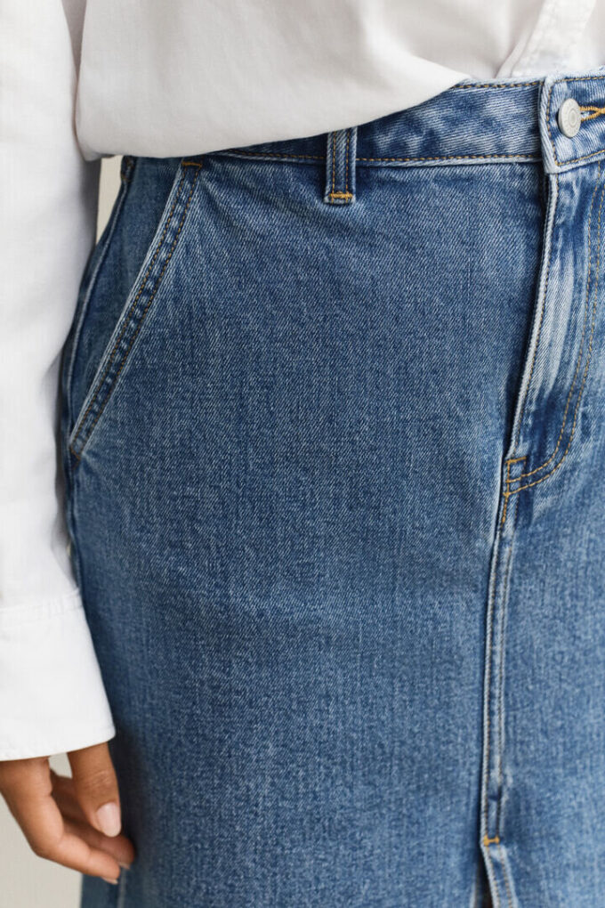 Denim Pencil Skirt
