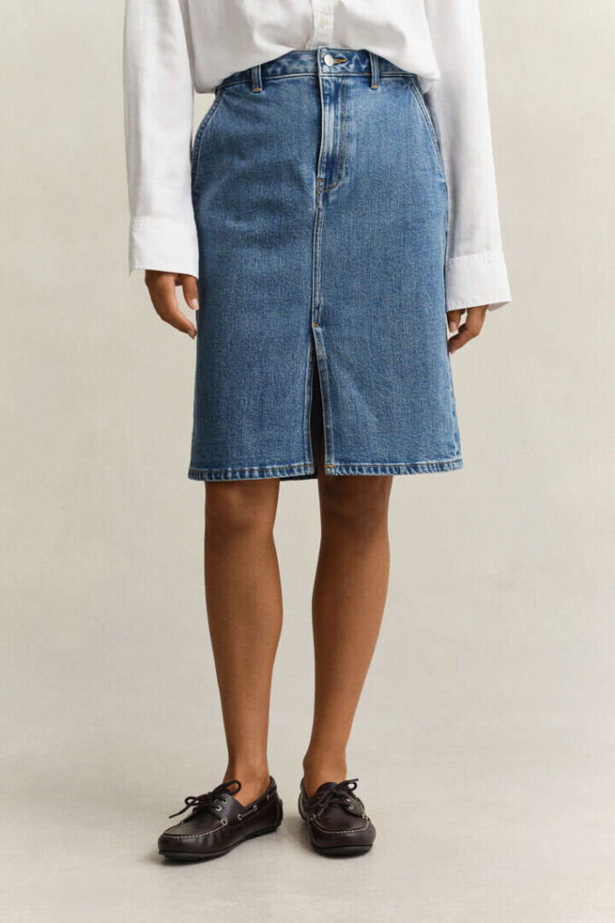 Denim Pencil Skirt