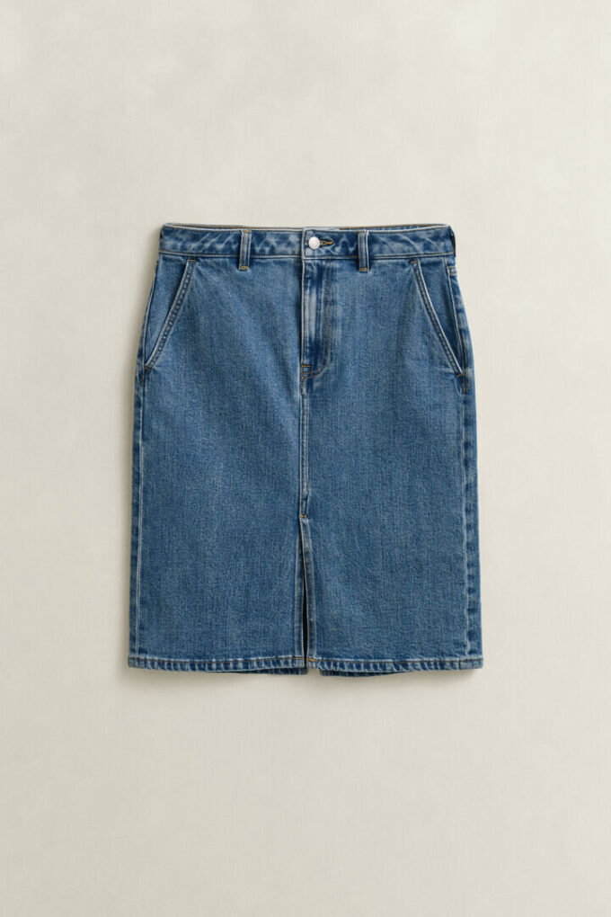 Denim Pencil Skirt