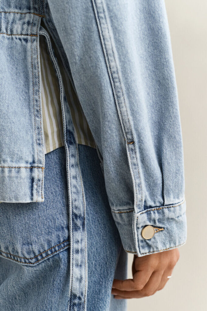 Denim Tie Jacket