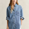 Embroidered Denim Shirt