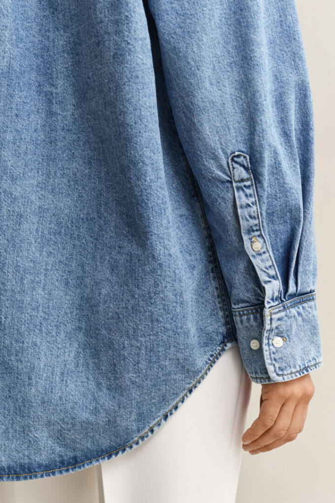 Embroidered Denim Shirt
