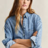 Embroidered Denim Shirt