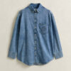 Embroidered Denim Shirt