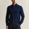 Extra Fine Merino Wool Half-Zip Sweater