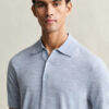 Extra Fine Merino Wool Short Sleeve Polo Sweater