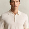 Extra Fine Merino Wool Short Sleeve Polo Sweater