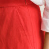 Flared Linen Blend Skirt