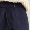 Flared Linen Blend Skirt
