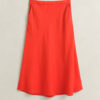 Flared Linen Blend Skirt