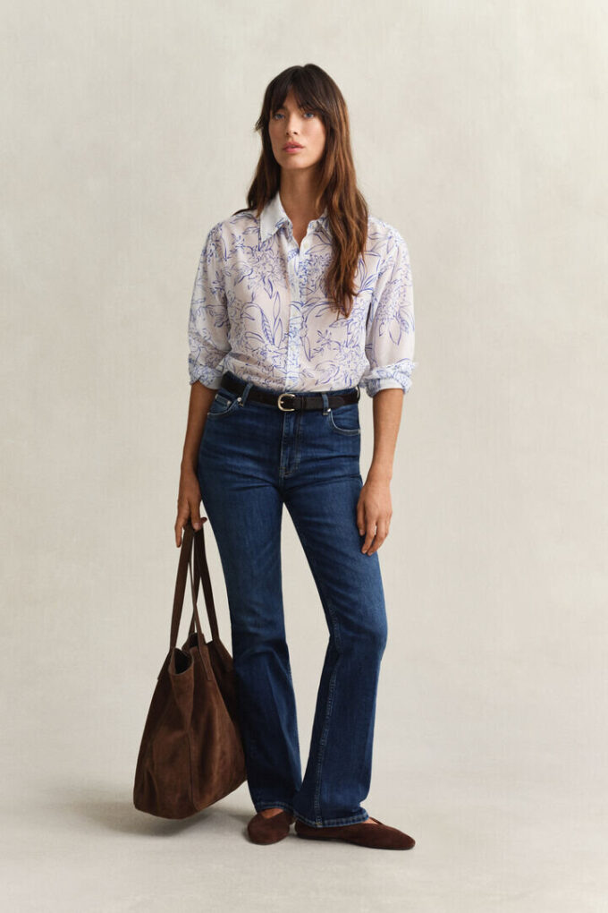 Floral Cotton Silk Shirt