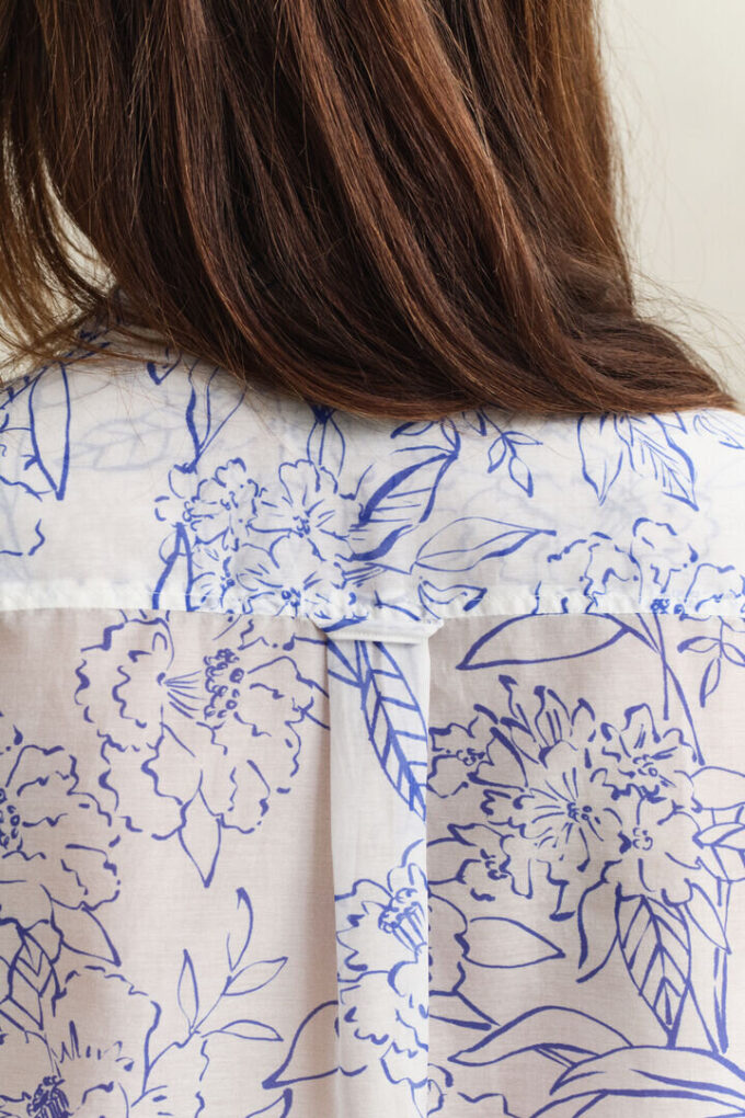 Floral Cotton Silk Shirt