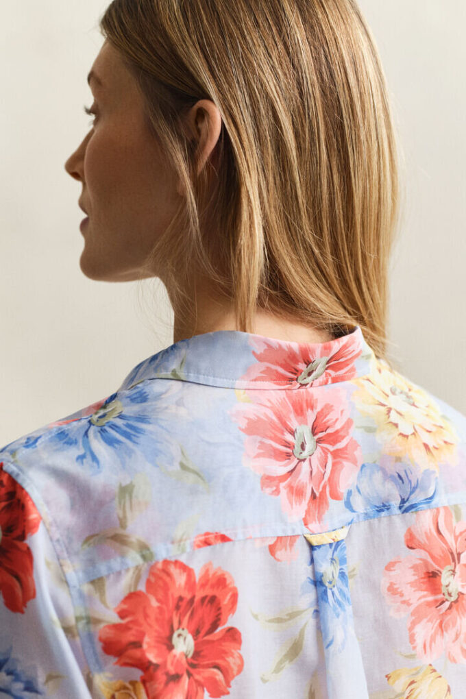 Floral Cotton Silk Shirt