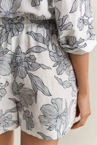 Floral Linen Shorts