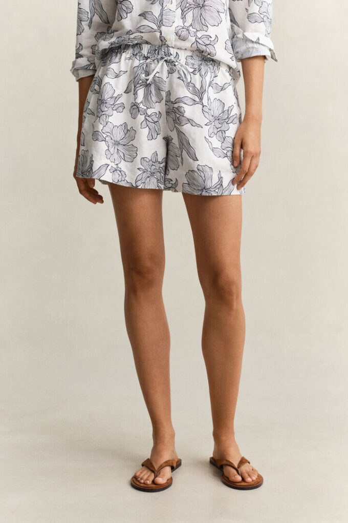 Floral Linen Shorts