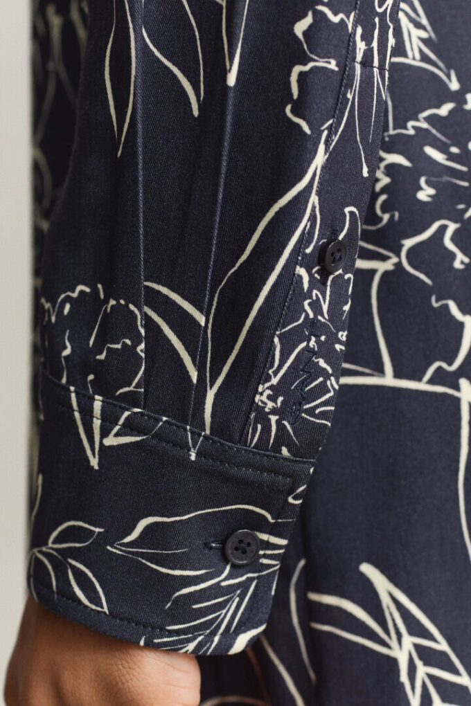 Floral Print Shirt Dress