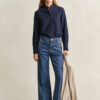 Frilly Linen Blend Blouse