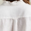 Frilly Linen Blend Blouse