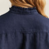 Frilly Linen Blend Blouse