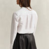 Frilly Linen Blend Blouse