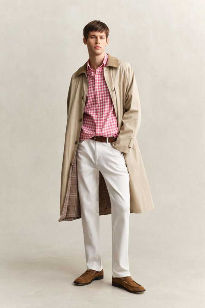 Gingham Linen Blend Shirt