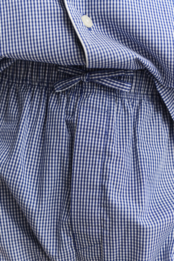Gingham Poplin Pajama Set